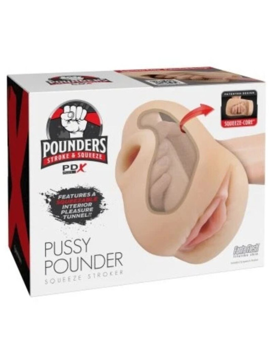 PDX PLUS MASTURBADOR VAGINA REALISTICA PUSSY POUNDER SQUEEZE STROKER 18 CM