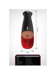PDX ELITE MASTURBADOR AUTOMATICO FAP O MATIC PRO XL VIBRADOR MARRON 349 CM