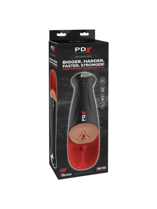 PDX ELITE MASTURBADOR AUTOMATICO FAP O MATIC PRO XL VIBRADOR MARRON 349 CM