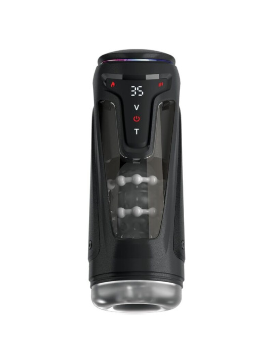 PDX ELITE MASTURBADOR AUTOMATICO MOTO BATOR PRO THRUSTING STROKER VIBRADOR Y CALOR 265 CM