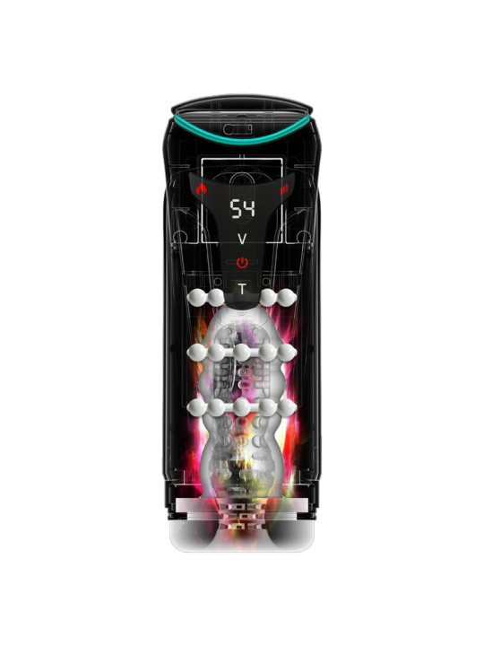 PDX ELITE MASTURBADOR AUTOMATICO MOTO BATOR PRO THRUSTING STROKER VIBRADOR Y CALOR 265 CM