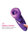 FANTASY FOR HER SUCCIONADOR DE CLITORIS CON VIBRACION PLEASURE SUCKER MORADO