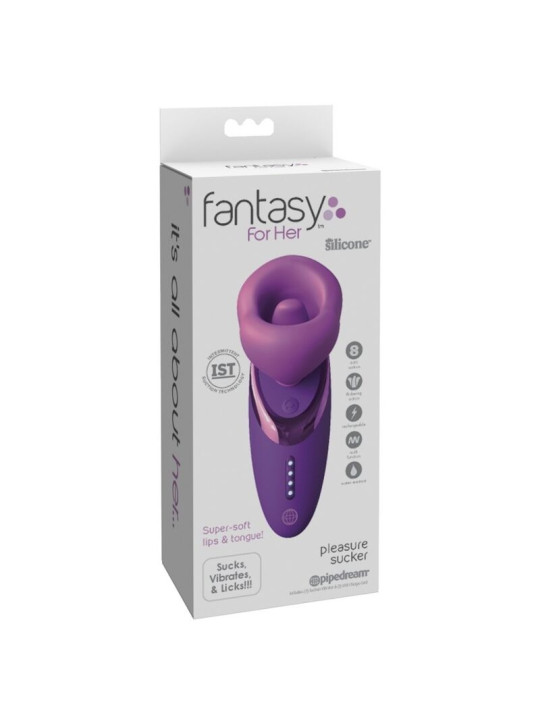 FANTASY FOR HER SUCCIONADOR DE CLITORIS CON VIBRACION PLEASURE SUCKER MORADO