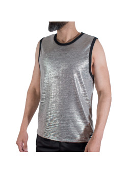MACHO CAMISETA BRILLO TEXTURA L XL