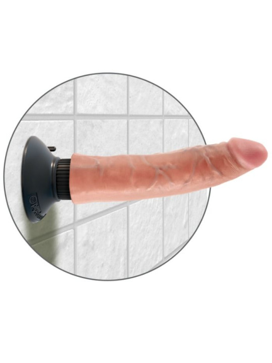 DILDO VIBRADOR REALISTA 18 CM KING COCK NATURAL DE LA MARCA KING COCK