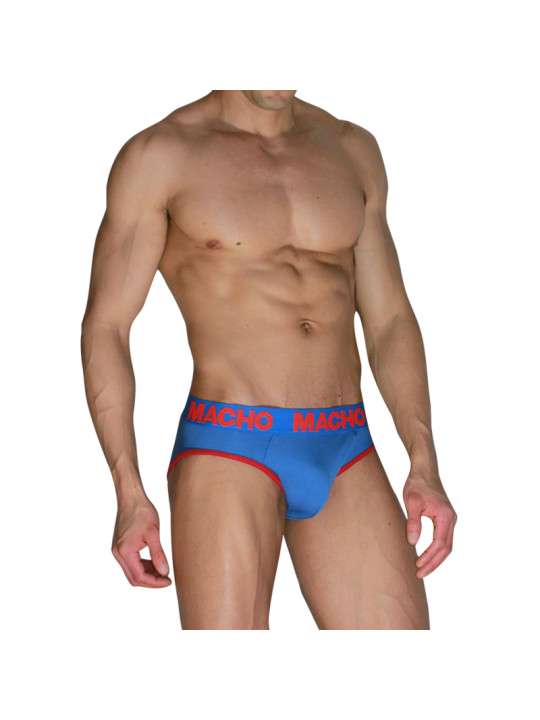 MACHO MCH005 SLIP CLASICO AZULON ROJO S