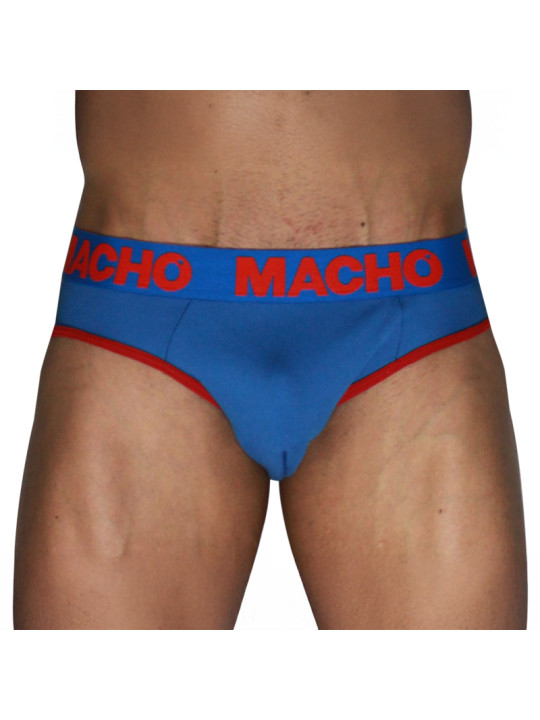 MACHO MCH005 SLIP CLASICO AZULON ROJO S