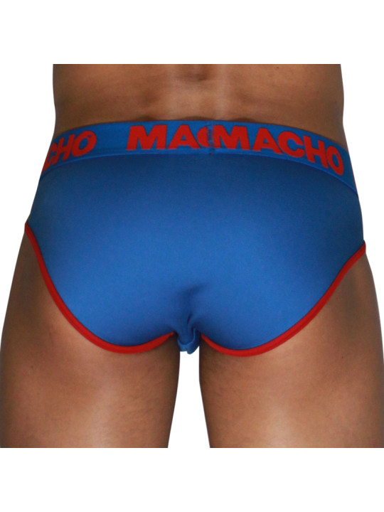 MACHO MCH005 SLIP CLASICO AZULON ROJO S