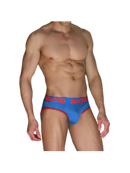 MACHO MCH005 SLIP CLASICO AZULON ROJO XL
