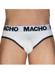 MACHO MCH006 SLIP CLASICO BLANCO NEGRO S