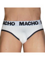 MACHO MCH006 SLIP CLASICO BLANCO NEGRO S