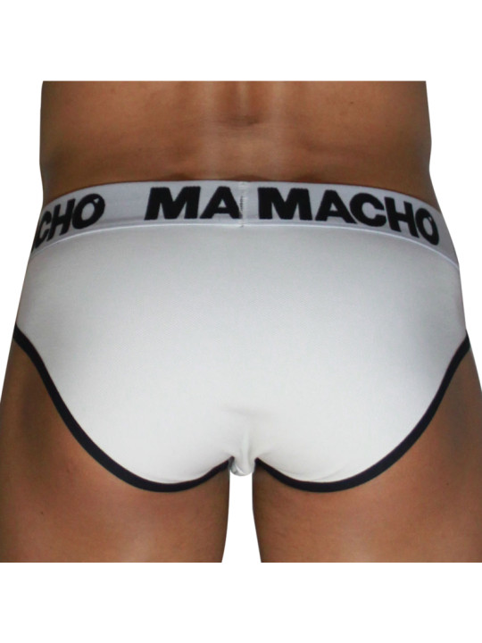 MACHO MCH006 SLIP CLASICO BLANCO NEGRO S