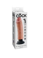 DILDO VIBRADOR REALISTA 20 CM KING COCK NATURAL DE LA MARCA KING COCK