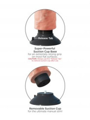 DILDO VIBRADOR REALISTA 20 CM KING COCK NATURAL DE LA MARCA KING COCK