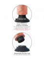 DILDO VIBRADOR REALISTA 20 CM KING COCK NATURAL DE LA MARCA KING COCK