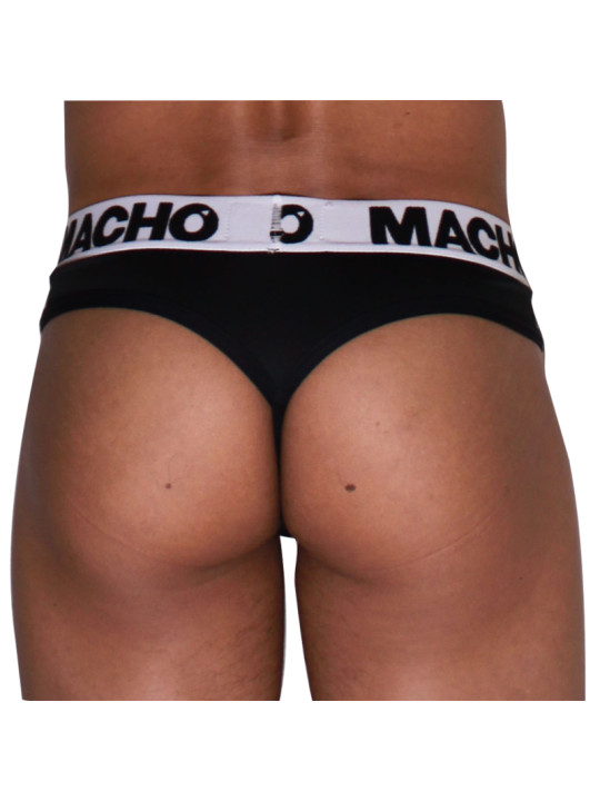 MACHO MTG002 TANGA NEGRO NEGRO S