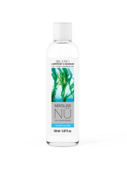 MIXGLISS GEL NU 2 EN 1 LUBRICANTE BASE AGUA Y MASAJE NURU ALGA 150 ML