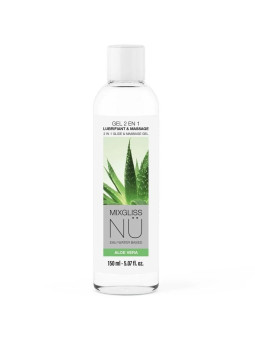 MIXGLISS GEL NU 2 EN 1 LUBRICANTE BASE AGUA Y MASAJE NURU ALOE VERA 150 ML