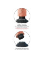 DILDO VIBRADOR REALISTA 20 CM CON TESTÍCULOS NATURAL DE LA MARCA KING COCK