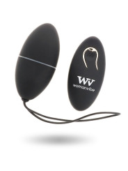 WOMANVIBE ALSAN HUEVO CONTROL REMOTO NEGRO SILICONA NEGRO