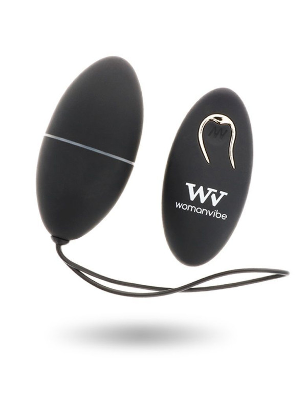 WOMANVIBE ALSAN HUEVO CONTROL REMOTO NEGRO SILICONA NEGRO