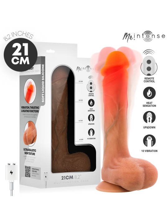 MR INTENSE BRADLEY DILDO VIBRADOR SILICONA CON EFECTO CALOR Y CONTROL REMOTO 21 CM O 42 CM