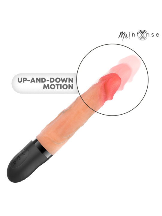 MR INTENSE JEAN VIBRADOR UPDOWN SILICONA CON EFECTO CALOR 24 CM O 38 CM