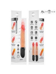 MR INTENSE JEAN VIBRADOR UPDOWN SILICONA CON EFECTO CALOR 24 CM O 38 CM