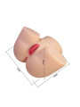 CRAZY BULL LIORA MASTURBADOR VAGINAL Y ANAL DOBLE XXL CON VIBRACION