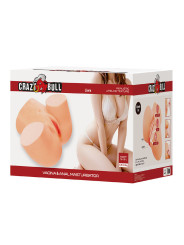 CRAZY BULL LIORA MASTURBADOR VAGINAL Y ANAL DOBLE XXL CON VIBRACION