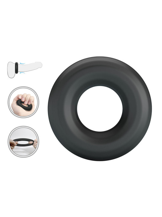 CRAZY BULL URBAN ANILLO PARA PENE SILICONA SUPER SOFT NEGRO