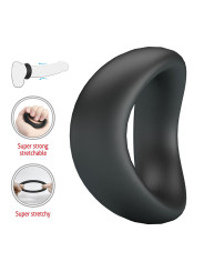 CRAZY BULL VALEN ANILLO PARA PENE ERGONOMICO SILICONA NEGRO