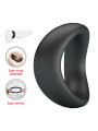 CRAZY BULL VALEN ANILLO PARA PENE ERGONOMICO SILICONA NEGRO