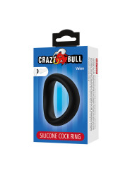 CRAZY BULL VALEN ANILLO PARA PENE ERGONOMICO SILICONA NEGRO