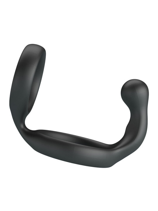 CRAZY BULL FLORIAN ANILLO DOBLE PARA PENE Y TESTICULOS SILICONA NEGRO
