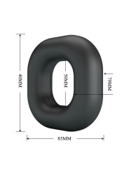 CRAZY BULL WALDEN ANILLO PARA PENE SUPER SOFT SILICONA NEGRO