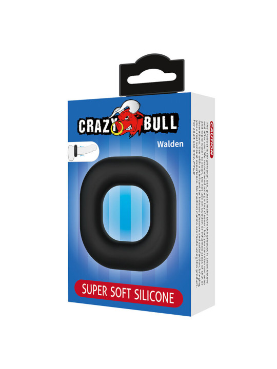 CRAZY BULL WALDEN ANILLO PARA PENE SUPER SOFT SILICONA NEGRO