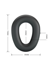 CRAZY BULL VESPER ANILLO PARA PENE SUPER SOFT SILICONA NEGRO