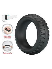 CRAZY BULL MERRITT ANILLO PARA PENE TEXTURIZADO SILICONA NEGRO