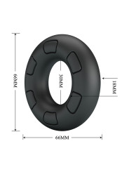 CRAZY BULL BERTRAM ANILLO PARA PENE SUPER SOFT SILICONA NEGRO