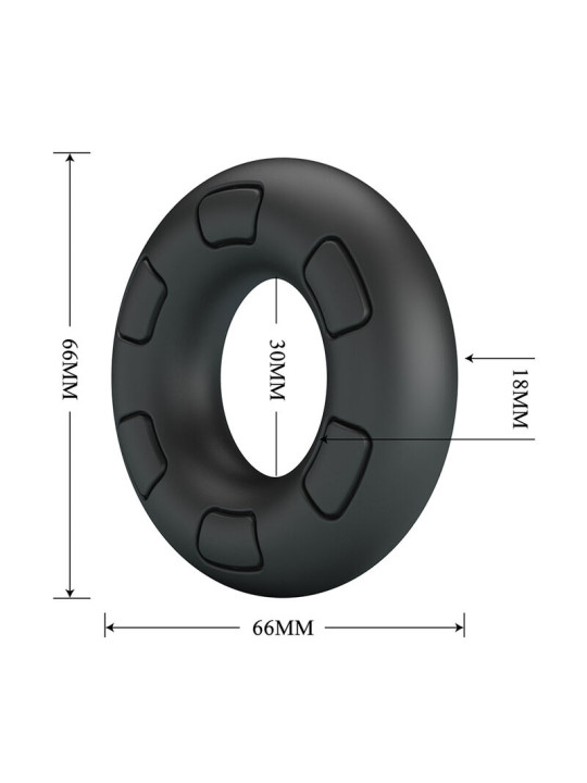 CRAZY BULL BERTRAM ANILLO PARA PENE SUPER SOFT SILICONA NEGRO