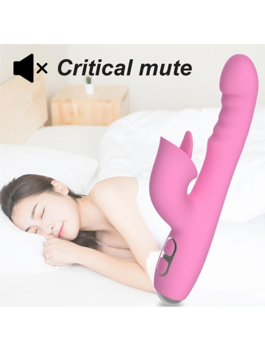 NALONE T MAY VIBRADOR RABBIT CON EMPUJE Y MOVIMIENTO OSCILANTE