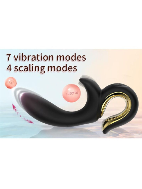 NALONE LULU VIBRADOR RABBIT CON EMPUJE NEGRO