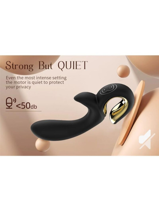 NALONE LULU VIBRADOR RABBIT CON EMPUJE NEGRO