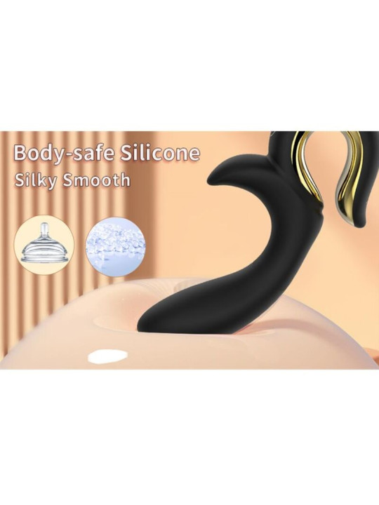 NALONE LULU VIBRADOR RABBIT CON EMPUJE NEGRO