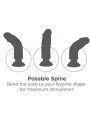 DILDO VIBRADOR REALISTA 23 CM CON TESTÍCULOS Y VENTOSA DE LA MARCA KING COCK