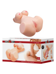 CRAZY BULL ANNIE MASTURBADOR VAGINAL Y ANAL CON PECHOS XXL