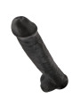 KING COCK DILDO REALISTA CON TESTICULOS 38 CM COLOR NEGRO
