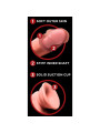 KING COCK PLUS DILDO REALISTA TRIPLE DENSIDAD CON TESTICULOS OSCILANTES 23 CM COLOR NATURAL