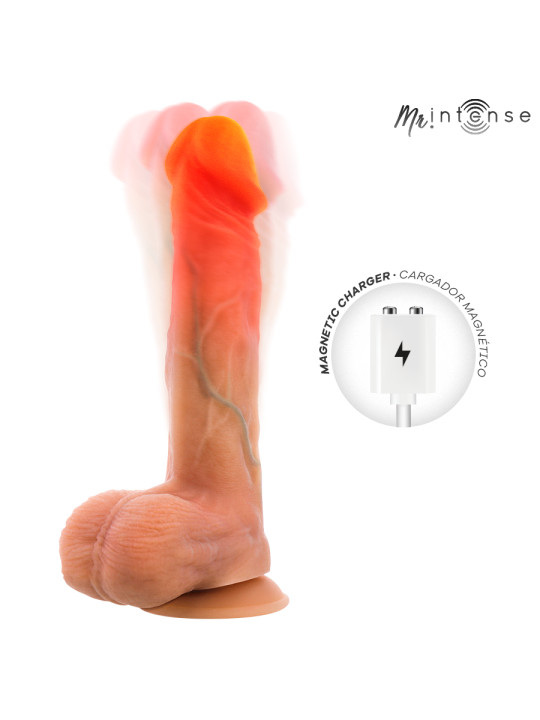MR INTENSE LOGAN DILDO VIBRADOR SILICONA CON EFECTO CALOR Y CONTROL REMOTO 20 CM O 41 CM